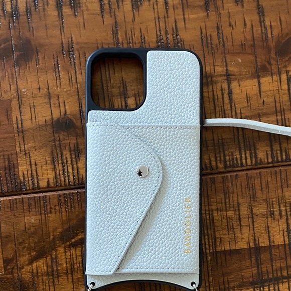 Bandolier Light Gray Leather Phone Case - Picture 6 of 6